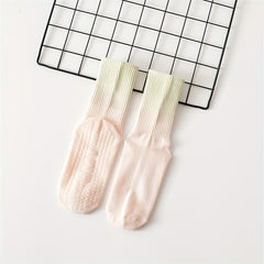 Gradient Elastic Pilates Non Slip Socks