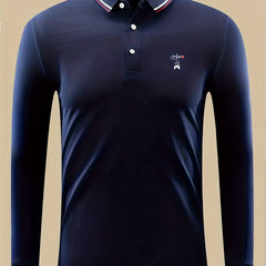 Men's Gamepad Print Lightweight Polo Shirt