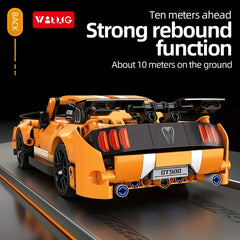 Building Block Toy Car Science Education Kids Sports Car