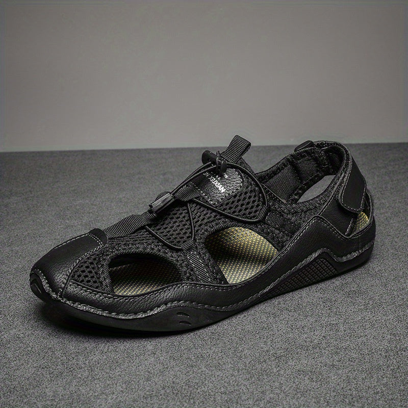 Men's Leather Non-slip Sandals Durable Quick Dry Shoes