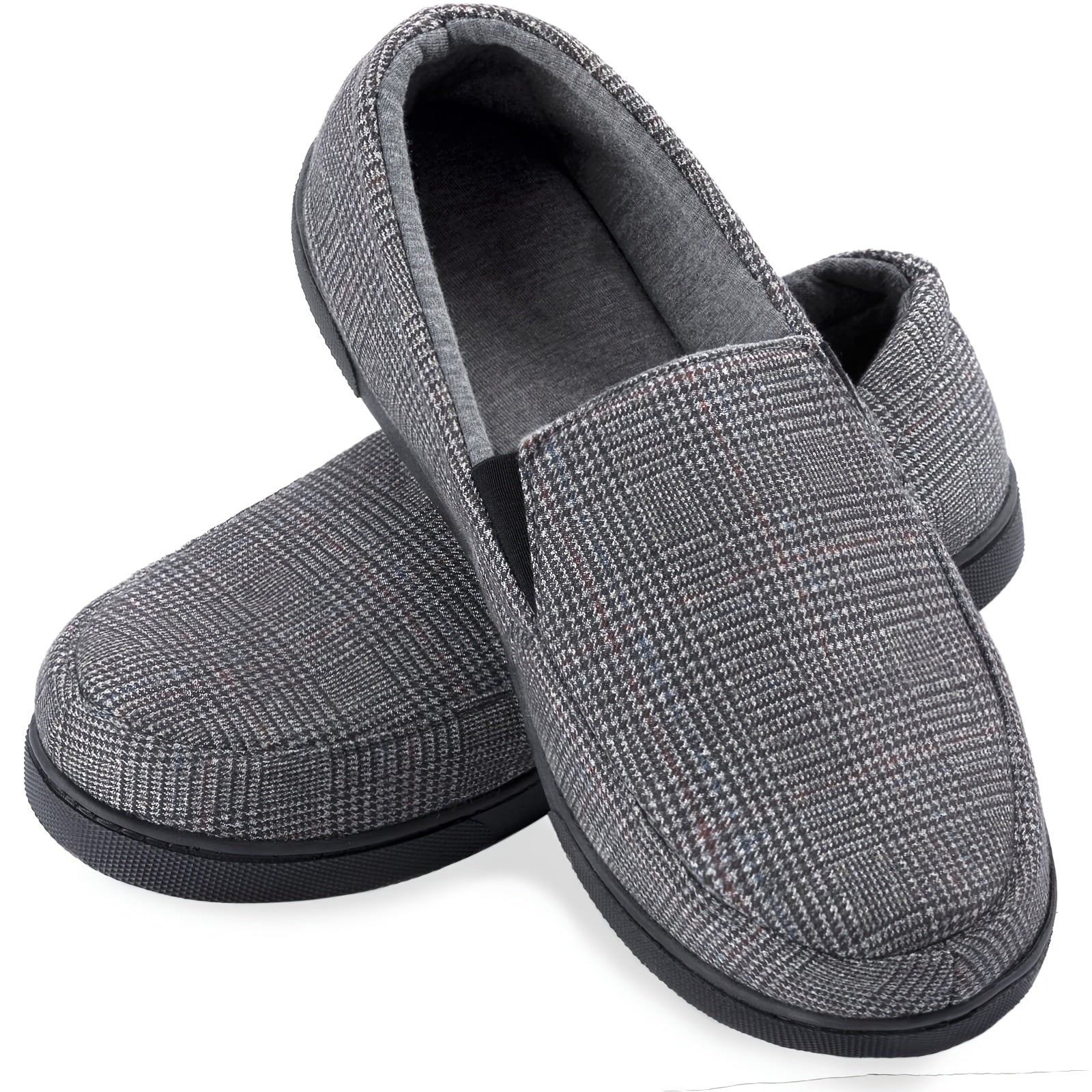 Men's Lightweight Memory Foam House Slipper Cozy Closed Back Indoor Outdoor