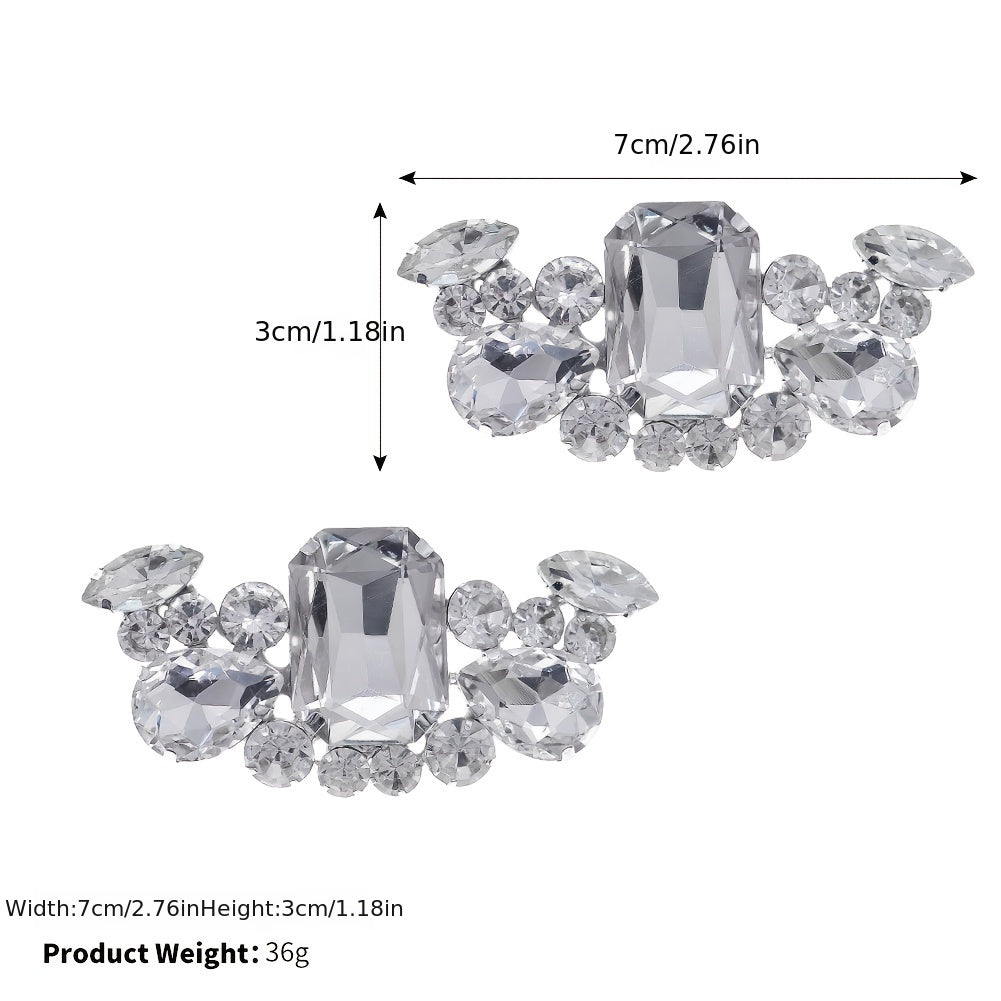 Crystal Shoe Buckles Women Shoe Clips DIY Wedding Party