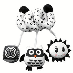 Cute Animal Crib Toy with Bell and Bee - Baby Toy Spot