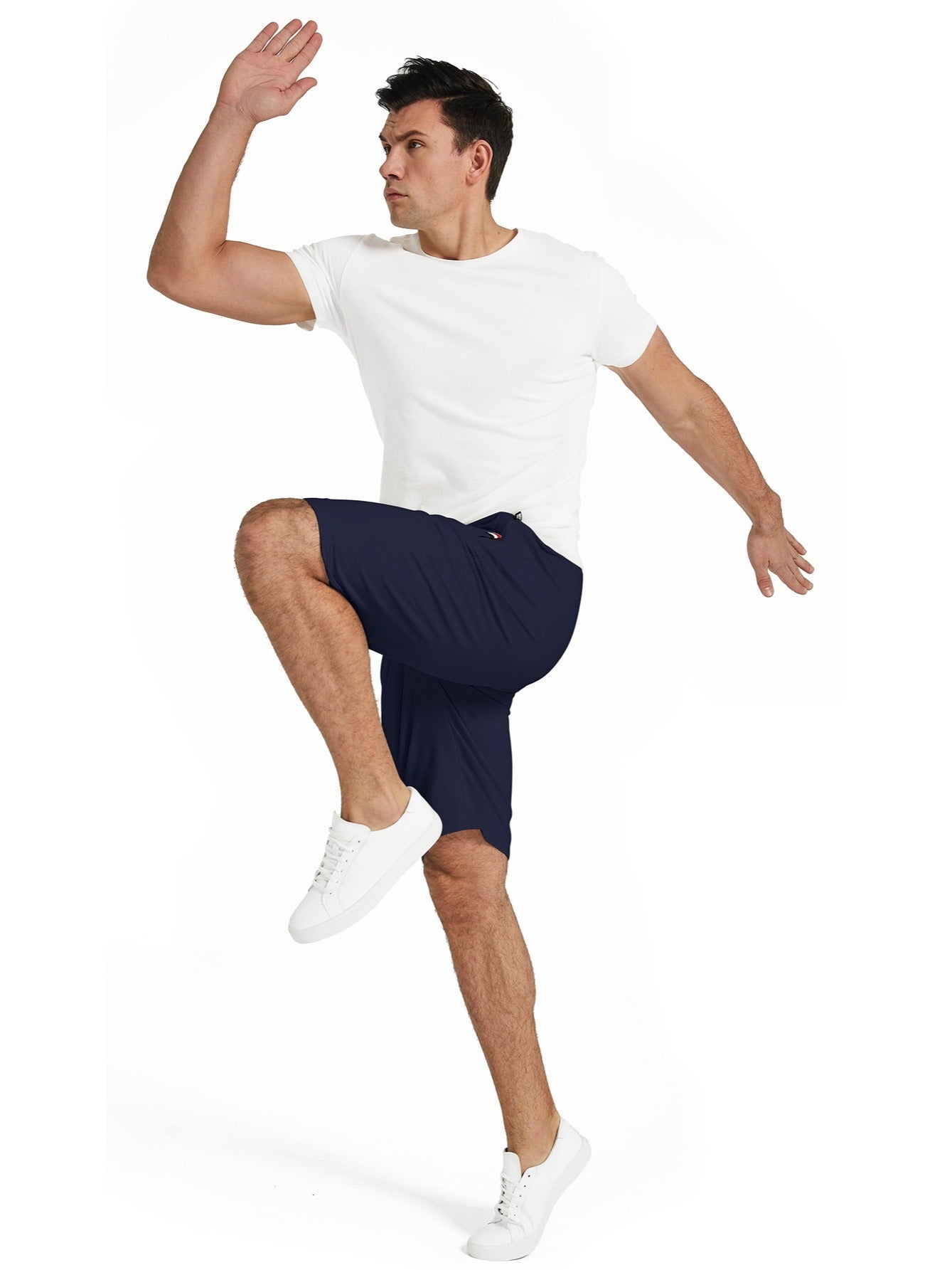 Men's Casual Elastic Waist Shorts