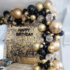 131pcs Golden Balloon Garland Kit for Graduation Party
