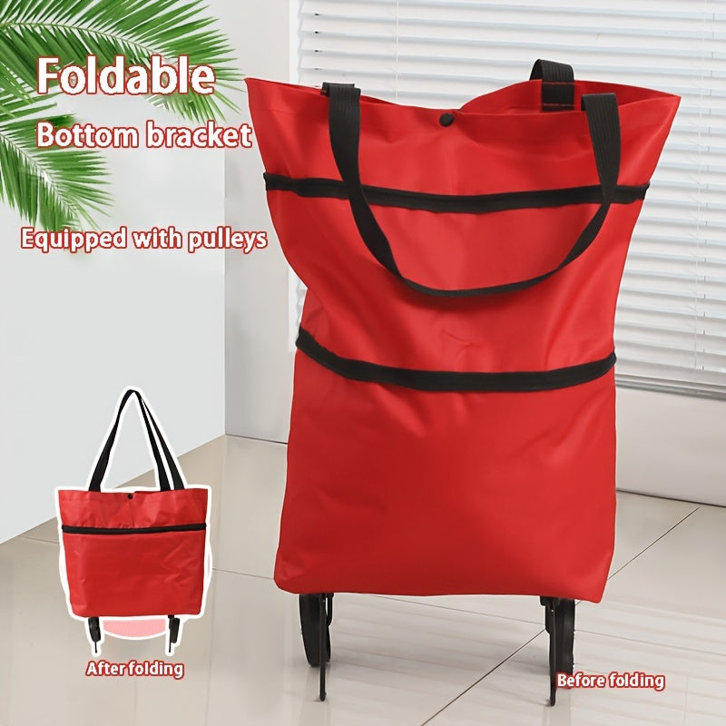 Portable Supermarket Shopping Carts - Small Handcart for Seniors