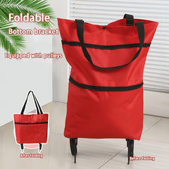 Portable Supermarket Shopping Carts - Small Handcart for Seniors