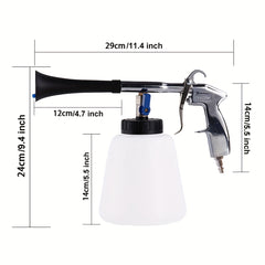 Turbine Cleaning Gun Car Interior Spray Kit 1L Foam Bottle