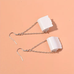 Toilet Roll Paper Pattern Earrings for Kids