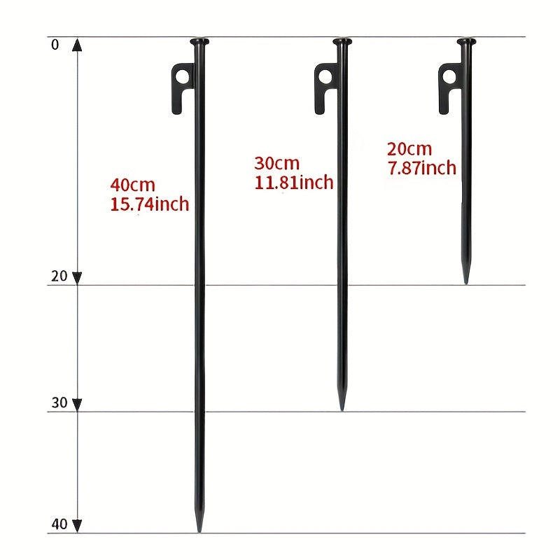 4pcs Steel Ground Nails for Camping and Beach Camping