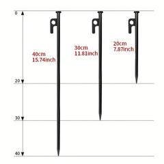 4pcs Steel Ground Nails for Camping and Beach Camping