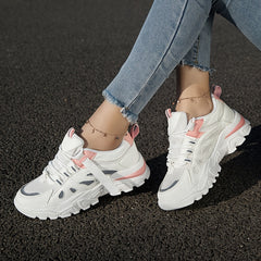 Mesh Breathable Lace Up Sport Shoes Women's Footwear