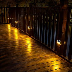 Solar Garden Light Stairs Home Yard Steps Wall Lights Outdoor Waterproof