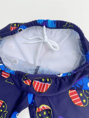 Boys Dino Swim Set Trunks & Tops & Cap, Beach Vacation Kids Clothes