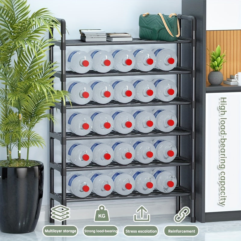 1pc Layer Shoe Rack Household Floor Standing Large Capacity Shoe Storage