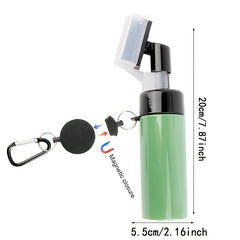 Portable Golf Club Cleaning Brush with Water Spray Bottle