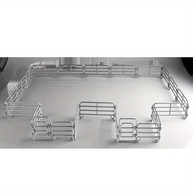 Gray PVC Farm Fence Set for Sandbox & Dollhouse