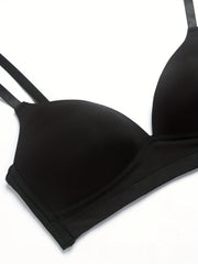 Solid T Shirt Bra Push Up Bra Women's Lingerie