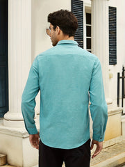 Men's Lapel Shirt with Chest Pocket