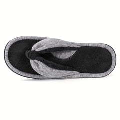 Women's Plush Lined Flip Flops Soft Memory Foam Slides