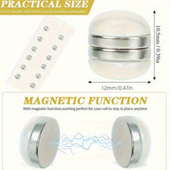 Double Sided Magnetic Faux Silky Wedding Accessories for Bridal Showers