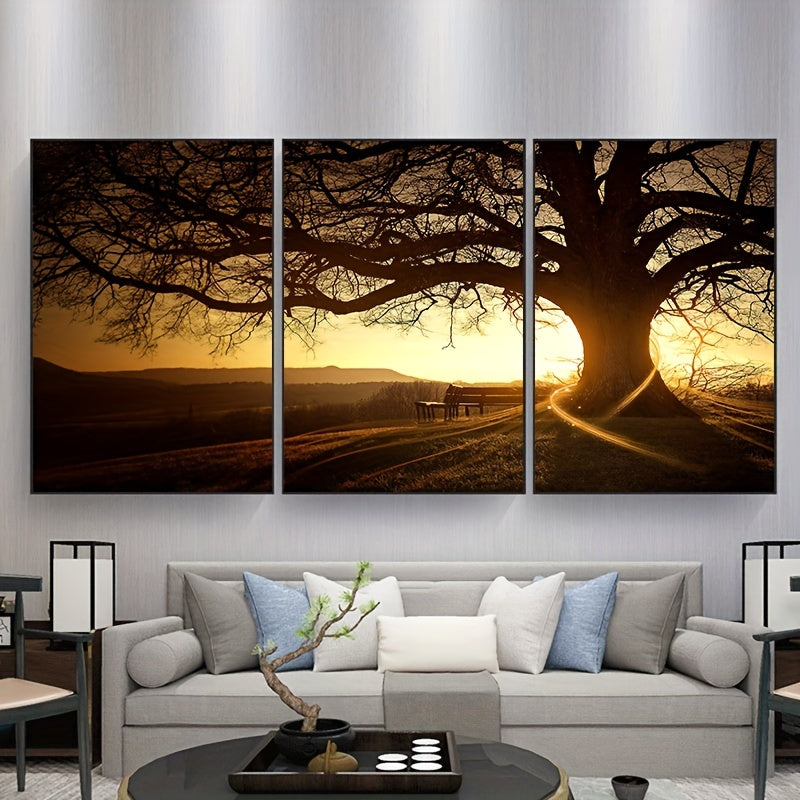 3pc Landscape Canvas Paintings for Home Decor 23.6x35.4 Inches