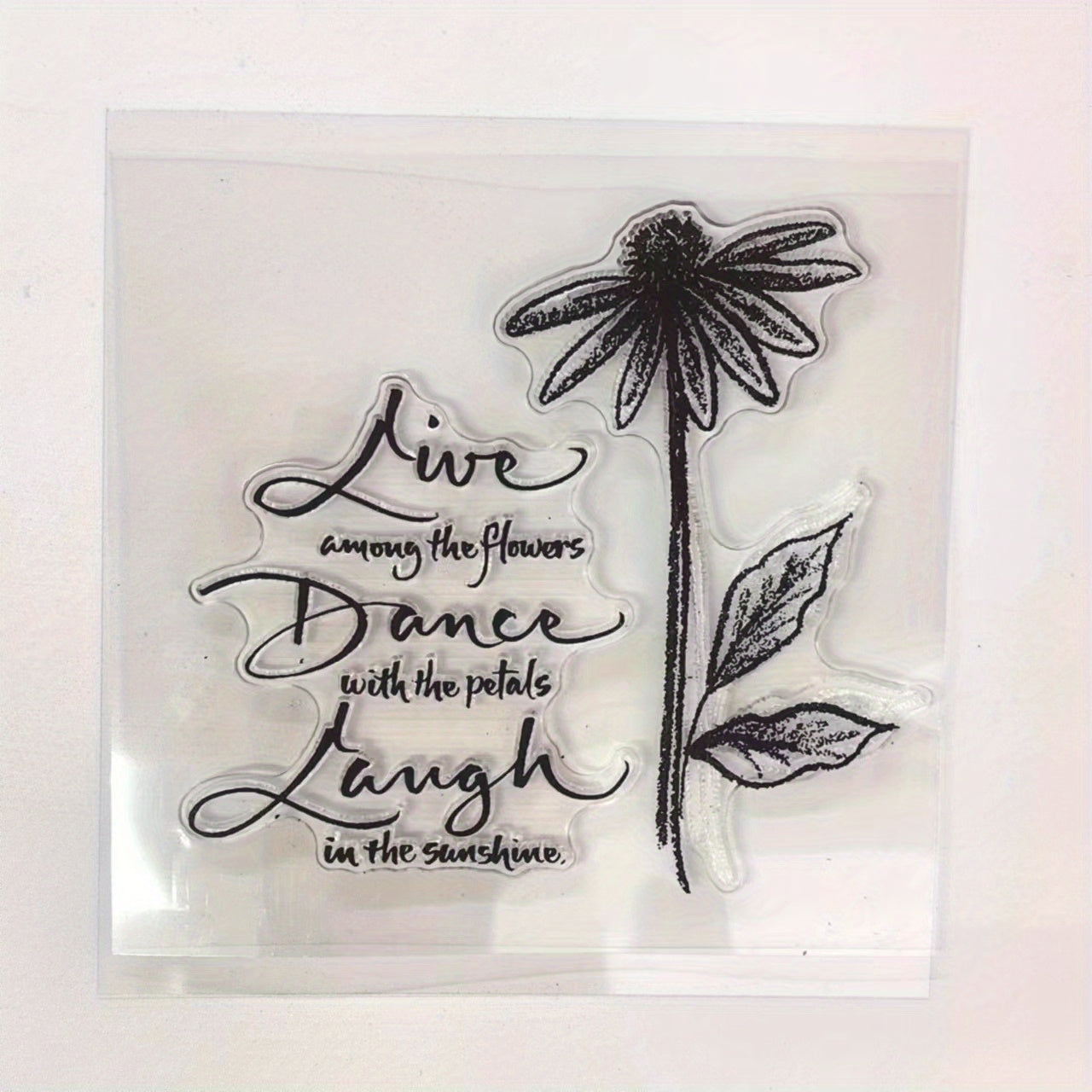 1pc Lily Flower Clear Stamps Transparent Stamp DIY Craft Making Greeting Card
