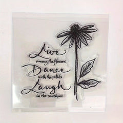1pc Lily Flower Clear Stamps Transparent Stamp DIY Craft Making Greeting Card