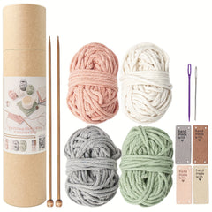 DIY Knitting Coasters Placemats Kit Yarn Set