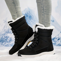 Thermal High Top Snow Boots Fleece Lined Waterproof Non Slip Wear Resistance