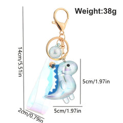Cartoon Dinosaur Doll Keychain Acrylic Animal Charm Pendant