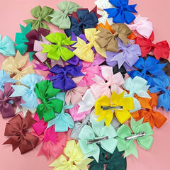 10pcs Ribbon Bow Hair Clips St Patrick's Day Accessories