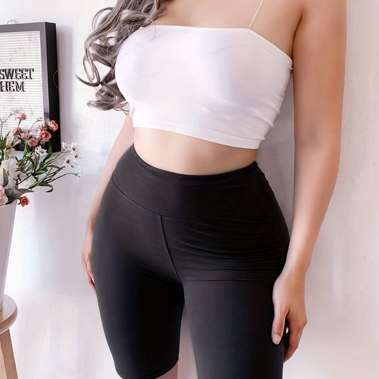 High Waist Crop Leggings for Summer