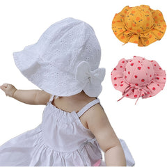Baby Fruit Graphic Bow Bucket Hat Sun Protection Fisherman Hat