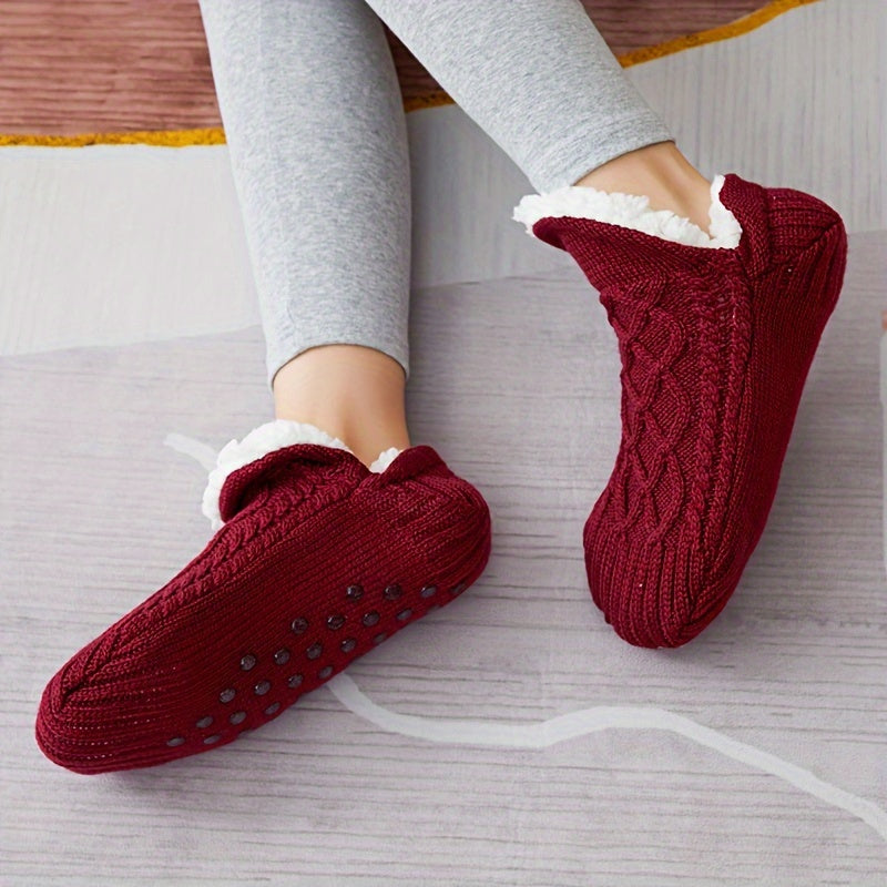 Plush Lined Socks Soft & Warm Floor Socks Women's Stockings