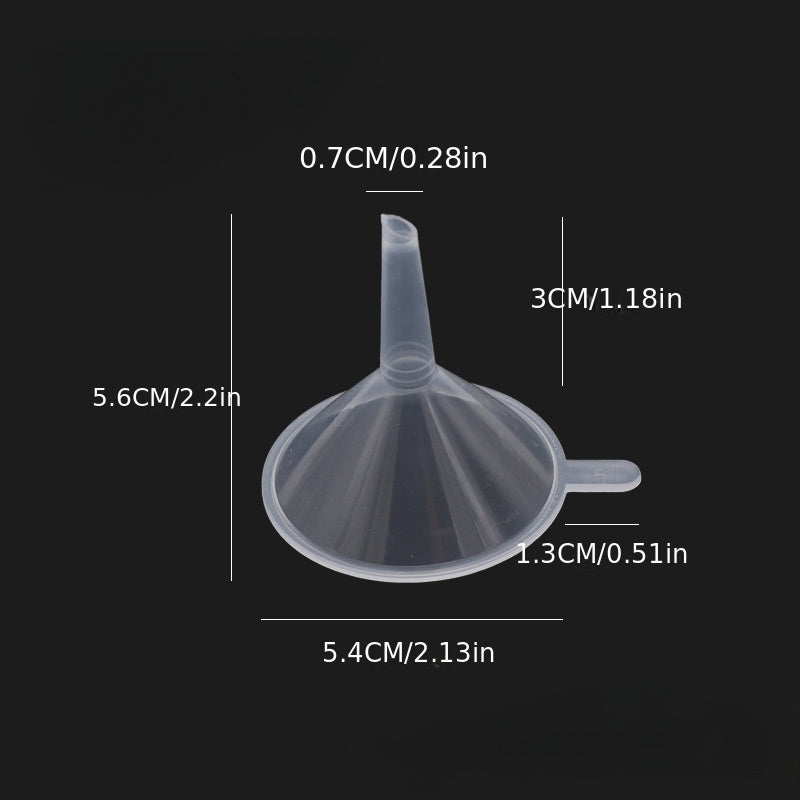 5pcs Plastic Small Funnel 30ml/50ml Dispensing Perfume Liquid Tool
