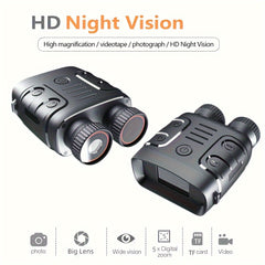 1080P Infrared Night Vision 5X Binocular & Video Camera Dual Use
