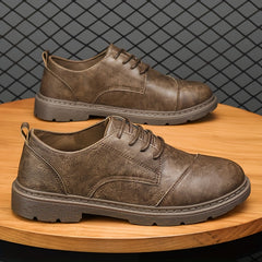 Men's Derby Shoes Lace up Front Dress Shoes For Men Business Formal Wedding