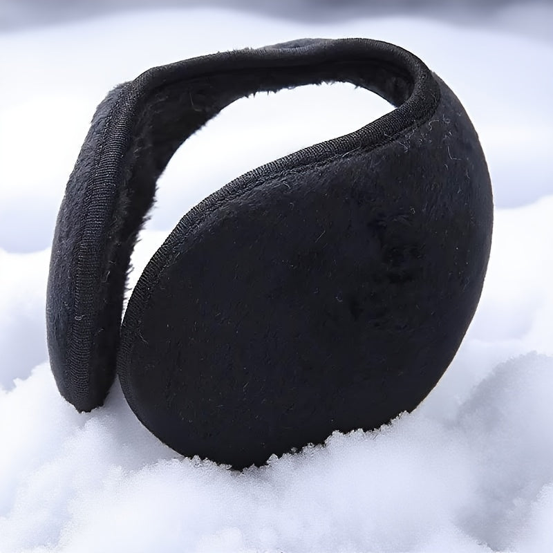 Thermal Insulated Plush Fleece Ear Warmers Soft Fuzzy Winter Ear, Ergonomic Fit