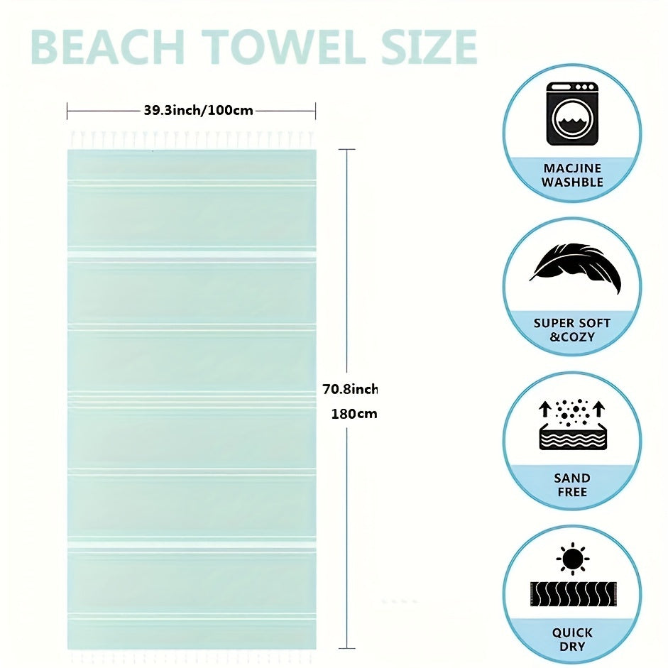 Oversized Beach Towel Sandproof Quick Dry Travel Outdoor Pool Essentials