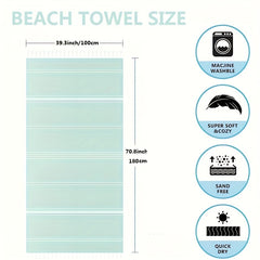 Oversized Beach Towel Sandproof Quick Dry Travel Outdoor Pool Essentials