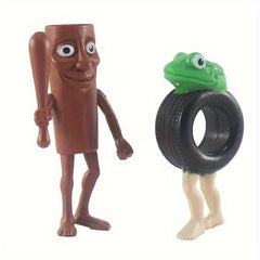 Italian BrainrotHigh Vinyl Figurine Tung Tung Tung Sahur Tralalero Tralala Decor