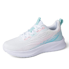 Women's Lightweight Casual Sneakers Flying Woven Lace-up Shoes