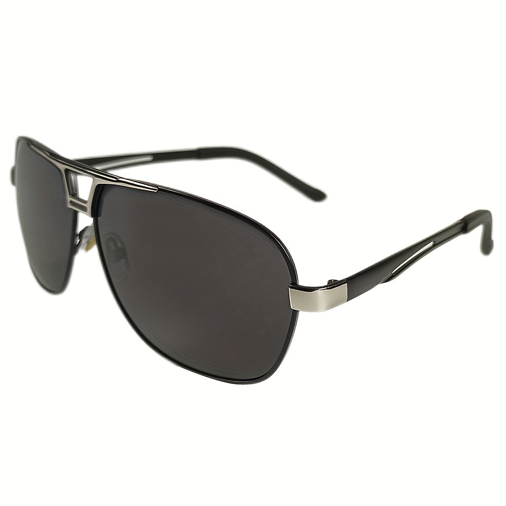 Men's Polarized Sunglasses Metal Frame Mirrors