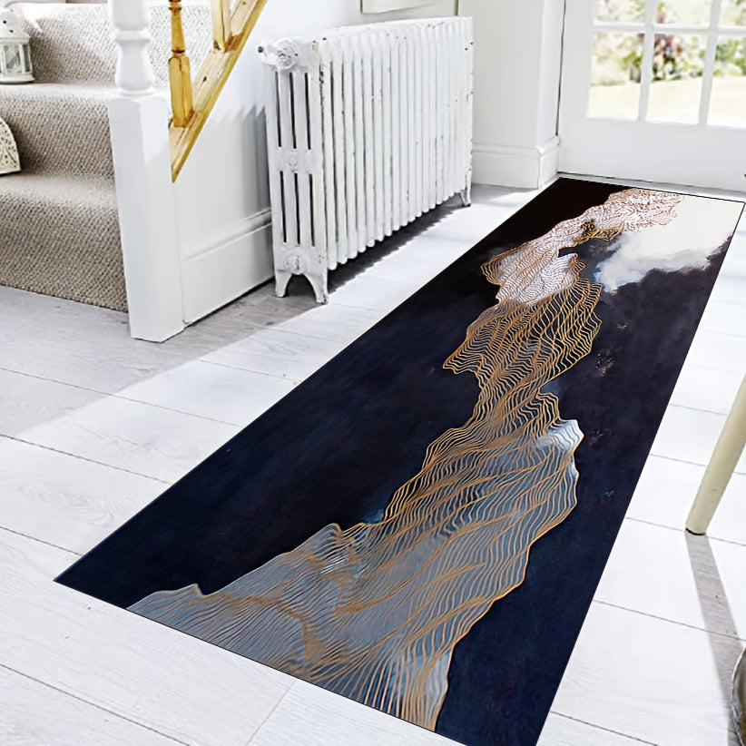 Minimalist Abstract Runner Rug Soft Hallway Mat Anti-fouling Kitchen Carpet