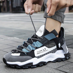 Men's Chunky Shoes Non Slip Lace Up Soft Sole Sneakers