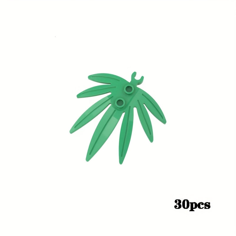 Colorful Leaf Shaped Building Blocks for Educational Play