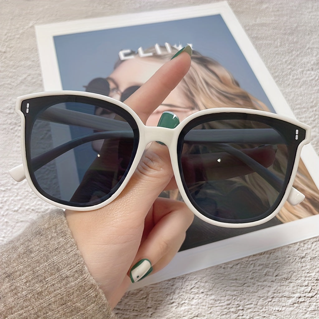 Square Sunglasses Rivet Anti Glare UV400 Sun Shades Glasses
