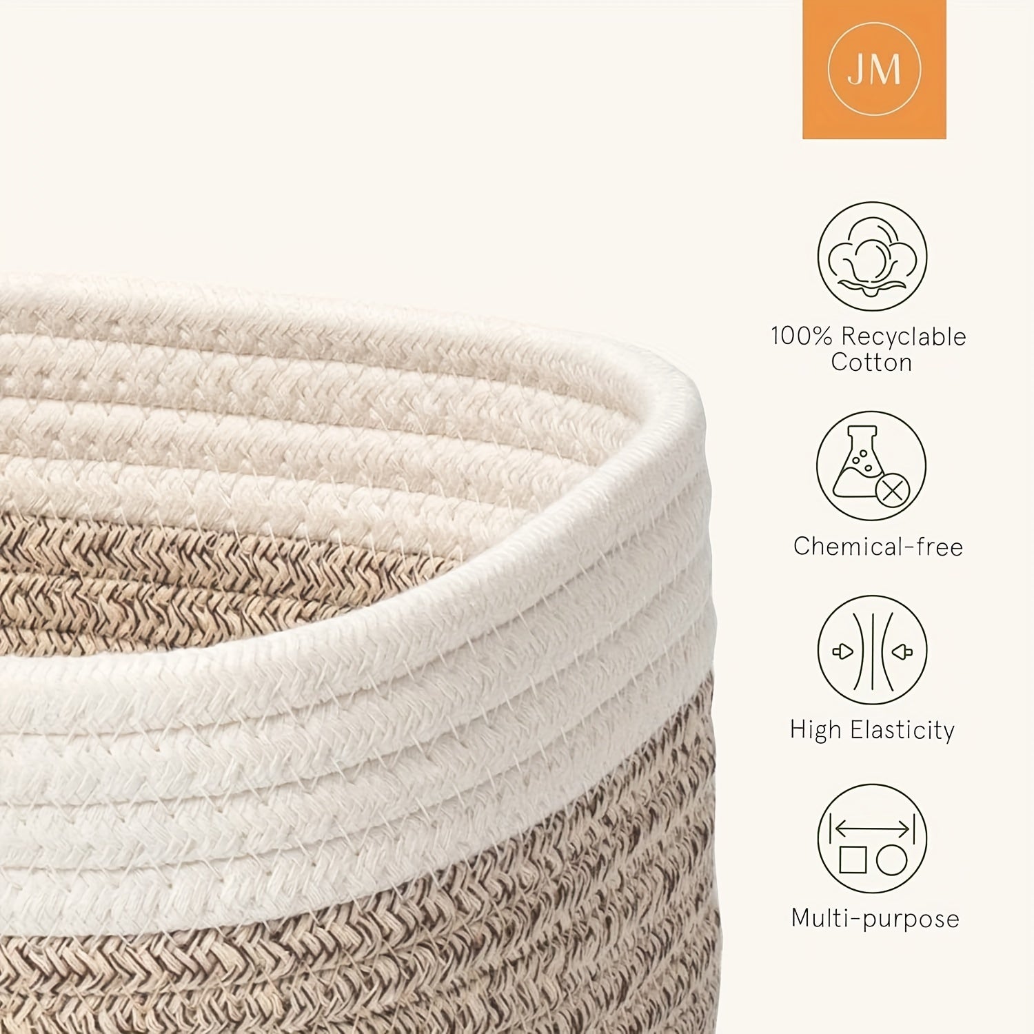 Rope Weaving Desktop Storage Basket Miscellaneous Items Cosmetics Clothing