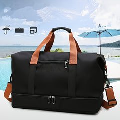 Large Capacity Luggage Bag with Wet Separation Shoe Bag